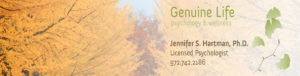 Ginko path with Jennifer Hartman logo